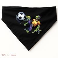 Zombie Soccer Kick USA-Made Doggie Bandana thumb 0