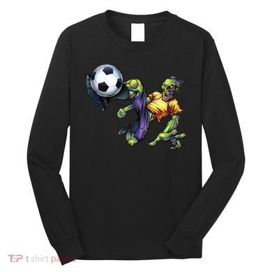 Zombie Soccer Kick Long Sleeve Shirt