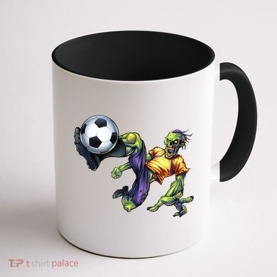 Zombie Soccer Kick Coffee Mug back