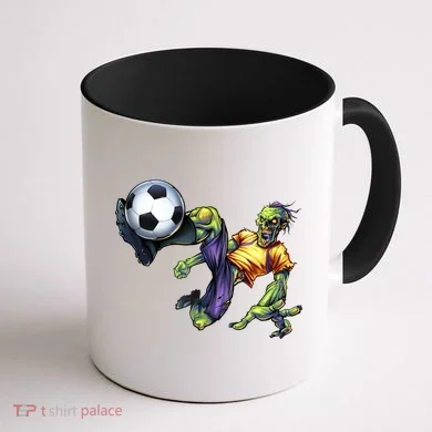 Zombie Soccer Kick Coffee Mug back