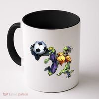 Zombie Soccer Kick Coffee Mug thumb 0