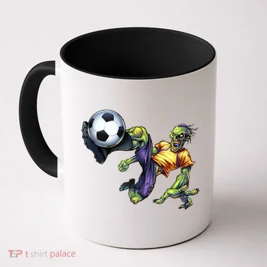 Zombie Soccer Kick Coffee Mug