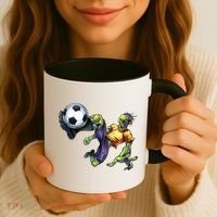 Zombie Soccer Kick Coffee Mug thumb 3
