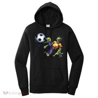 Zombie Soccer Kick Women's Hoodie