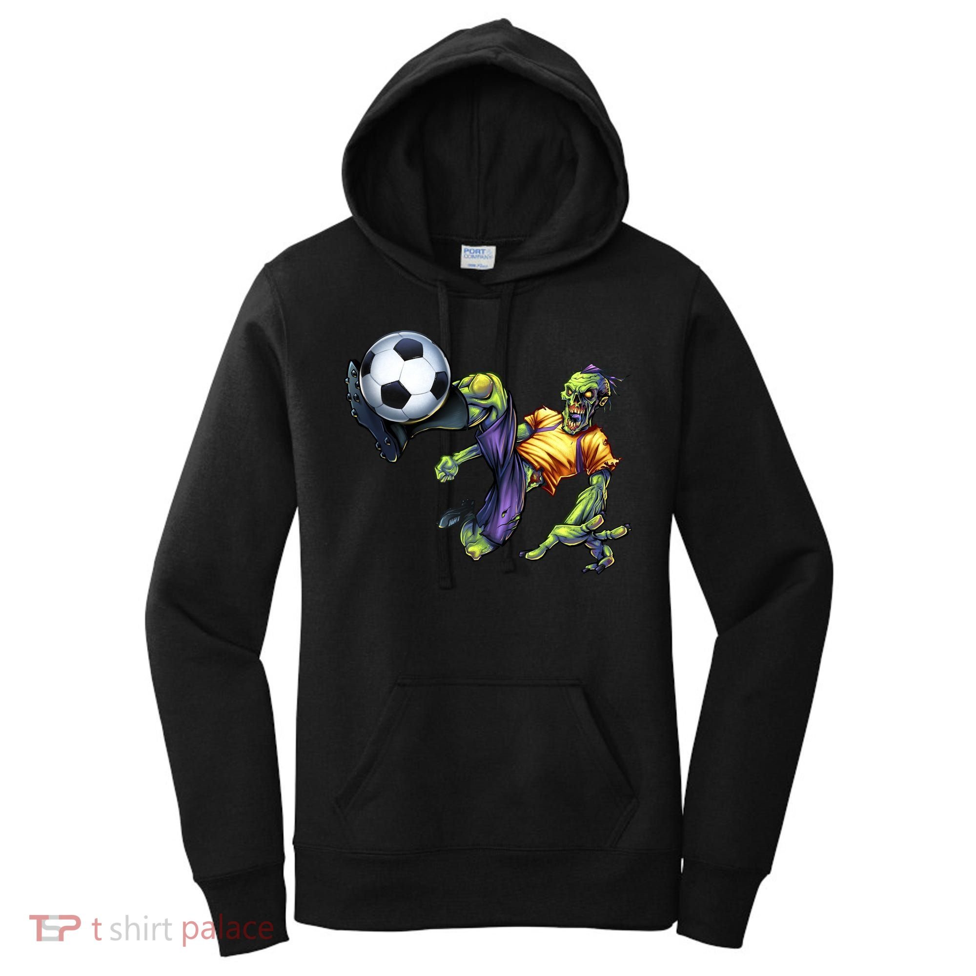 Zombie Soccer Kick Women's Hoodie