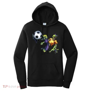 Zombie Soccer Kick Women's Hoodie