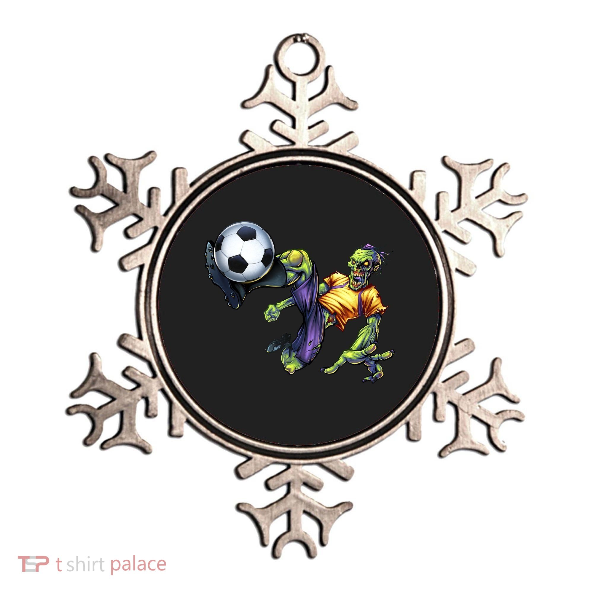 Zombie Soccer Kick Ornament