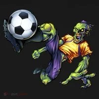 Zombie Soccer Kick Tank Top thumb 6