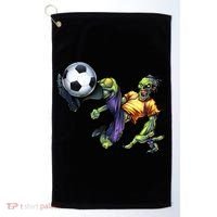 Zombie Soccer Kick Golf Towel thumb 0