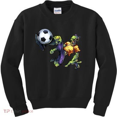 Zombie Soccer Kick Kids Sweatshirt