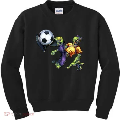 Zombie Soccer Kick Kids Sweatshirt