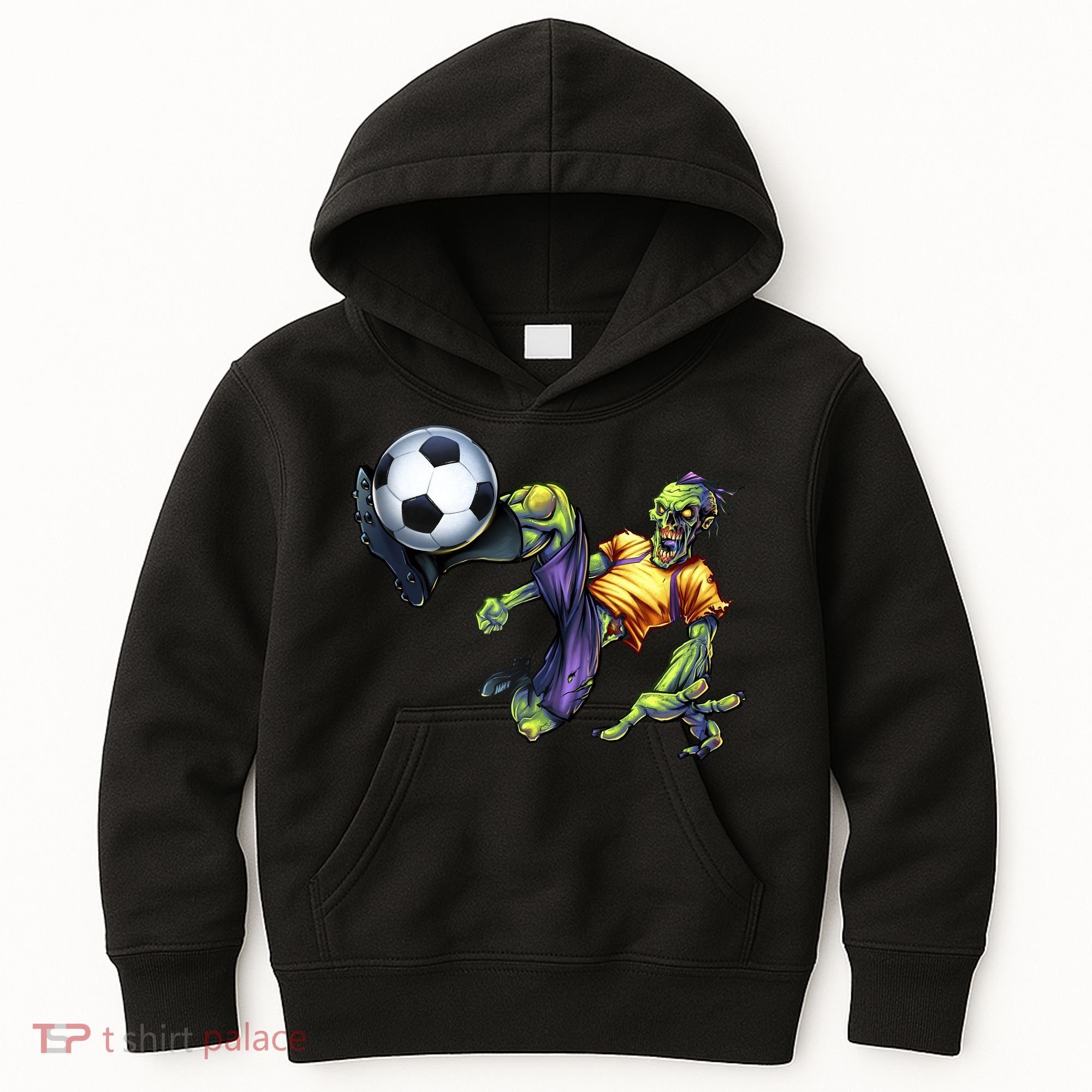 Zombie Soccer Kick Kids Hoodie