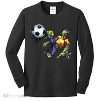 Zombie Soccer Kick Kids Long Sleeve Shirt thumb 0
