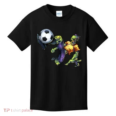 Zombie Soccer Kick Kids T-Shirt