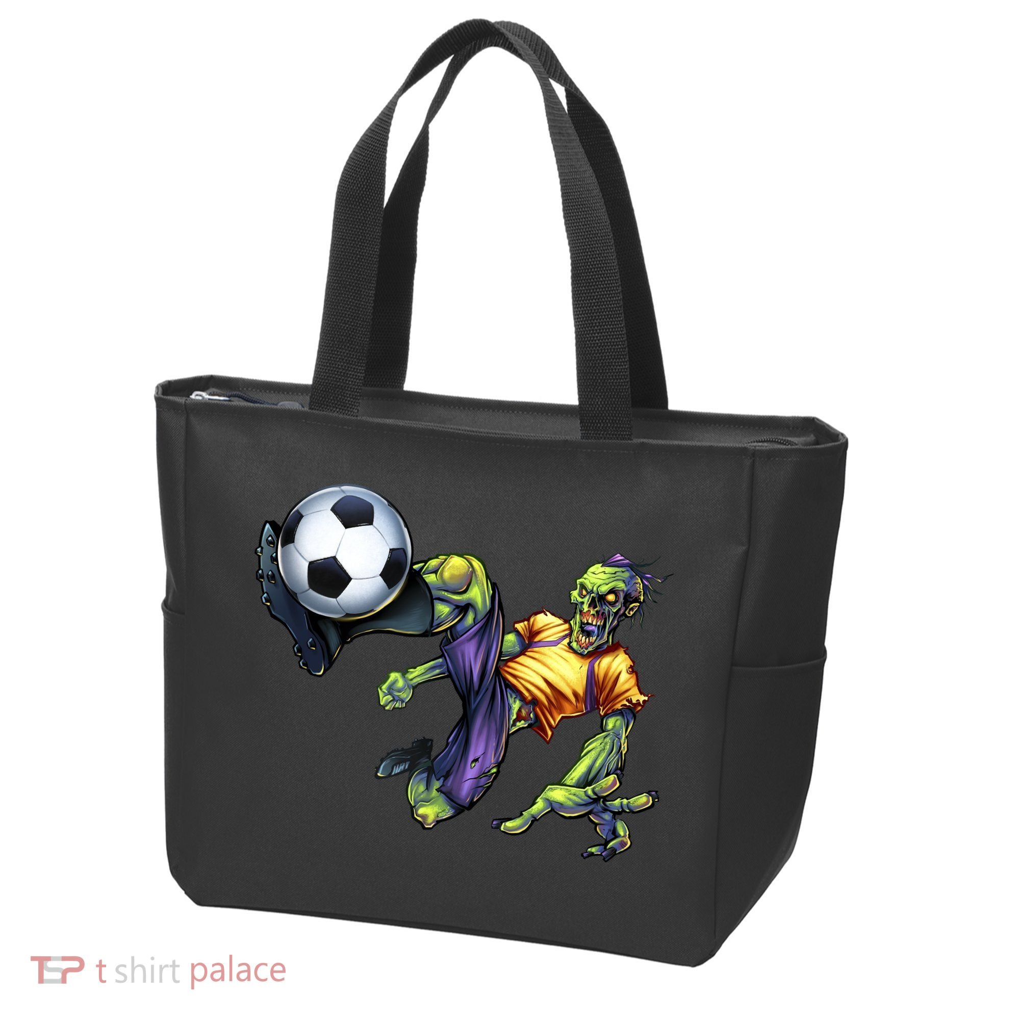 Zombie Soccer Kick Tote Bag