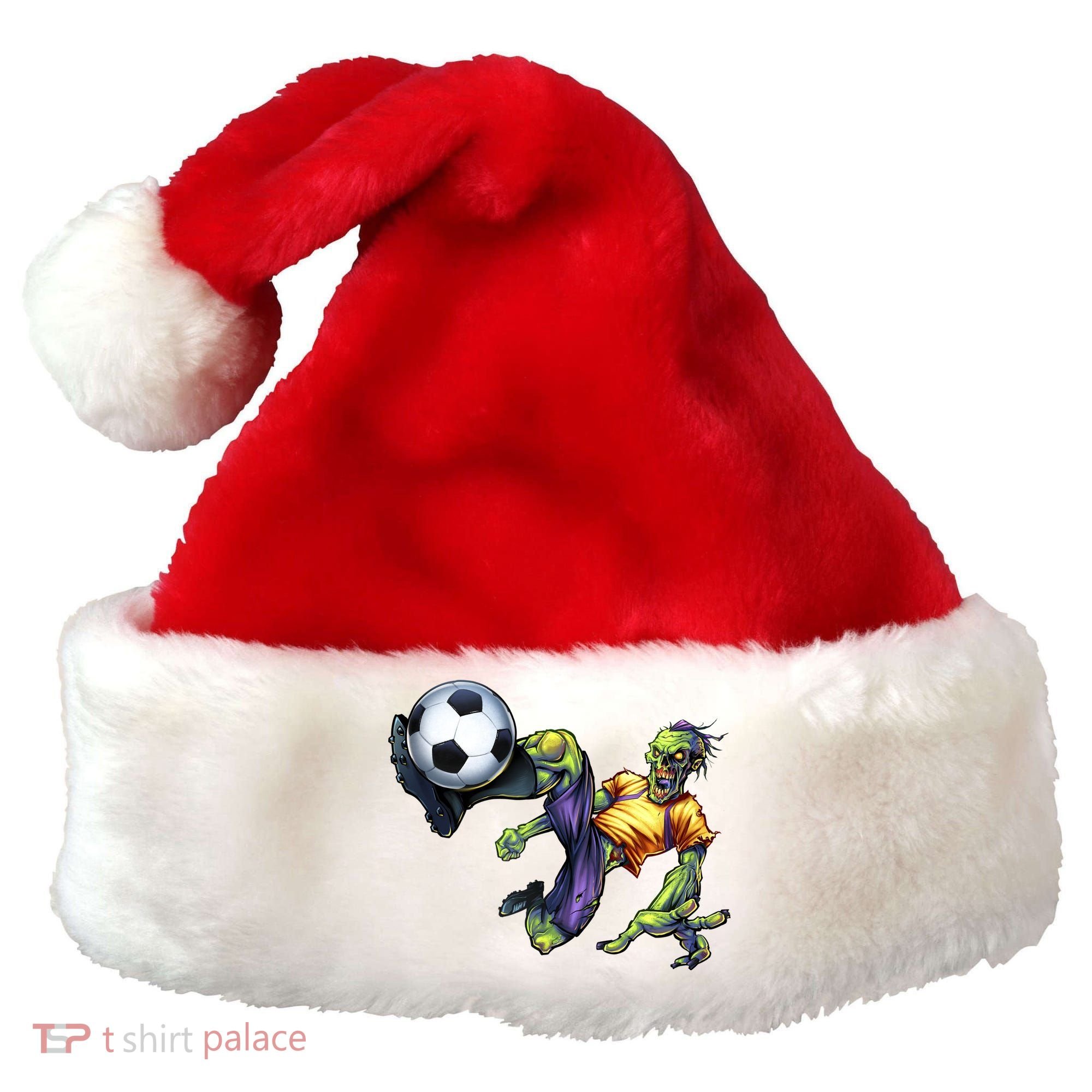 Zombie Soccer Kick Santa Hat