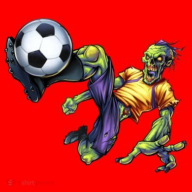 Zombie Soccer Kick Santa Hat