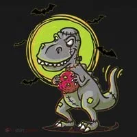 Zombie T-Rex Doggie Tank thumb 4
