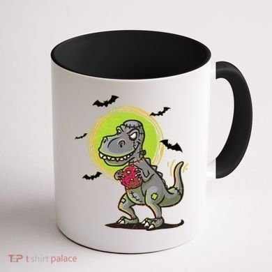 Zombie T-Rex Coffee Mug back
