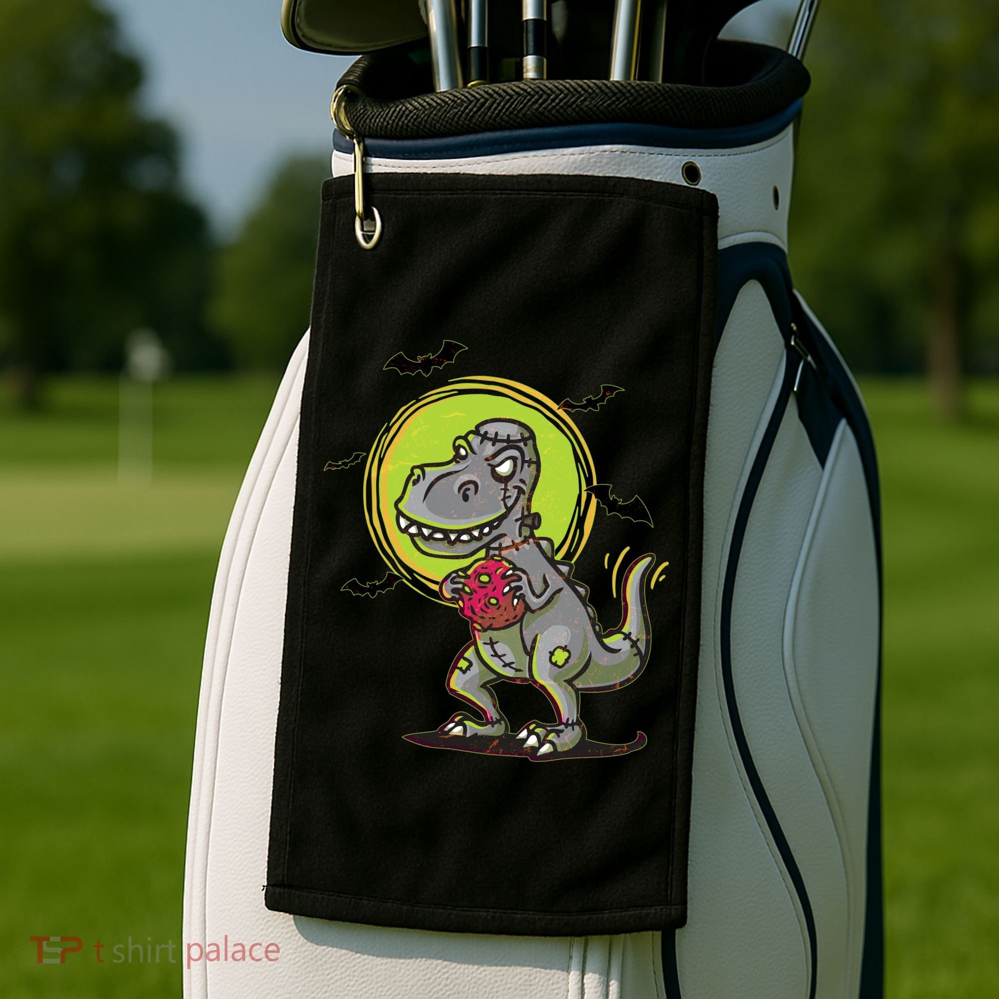 Zombie T-Rex Golf Towel