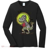 Zombie T-Rex Women's Long Sleeve Shirt thumb 0