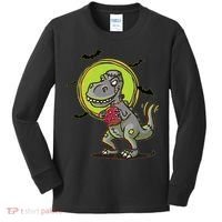 Zombie T-Rex Kids Long Sleeve Shirt thumb 0