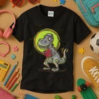 Zombie T-Rex Kids T-Shirt thumb 3