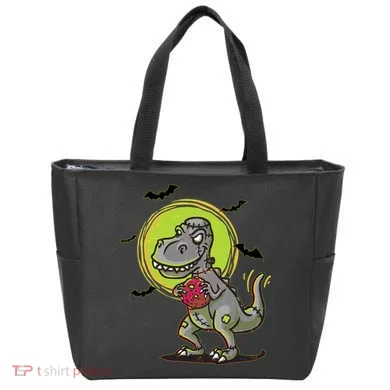 Zombie T-Rex Tote Bag