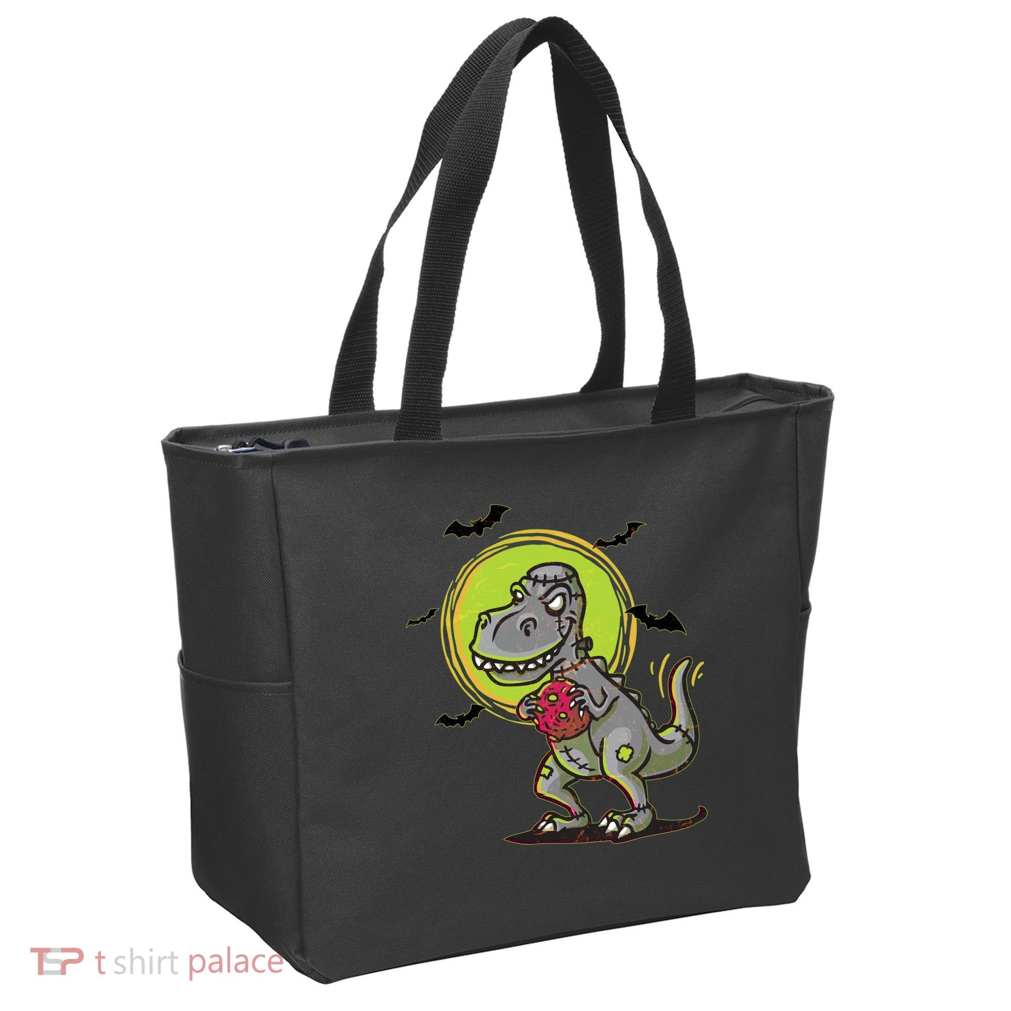 Zombie T-Rex Tote Bag