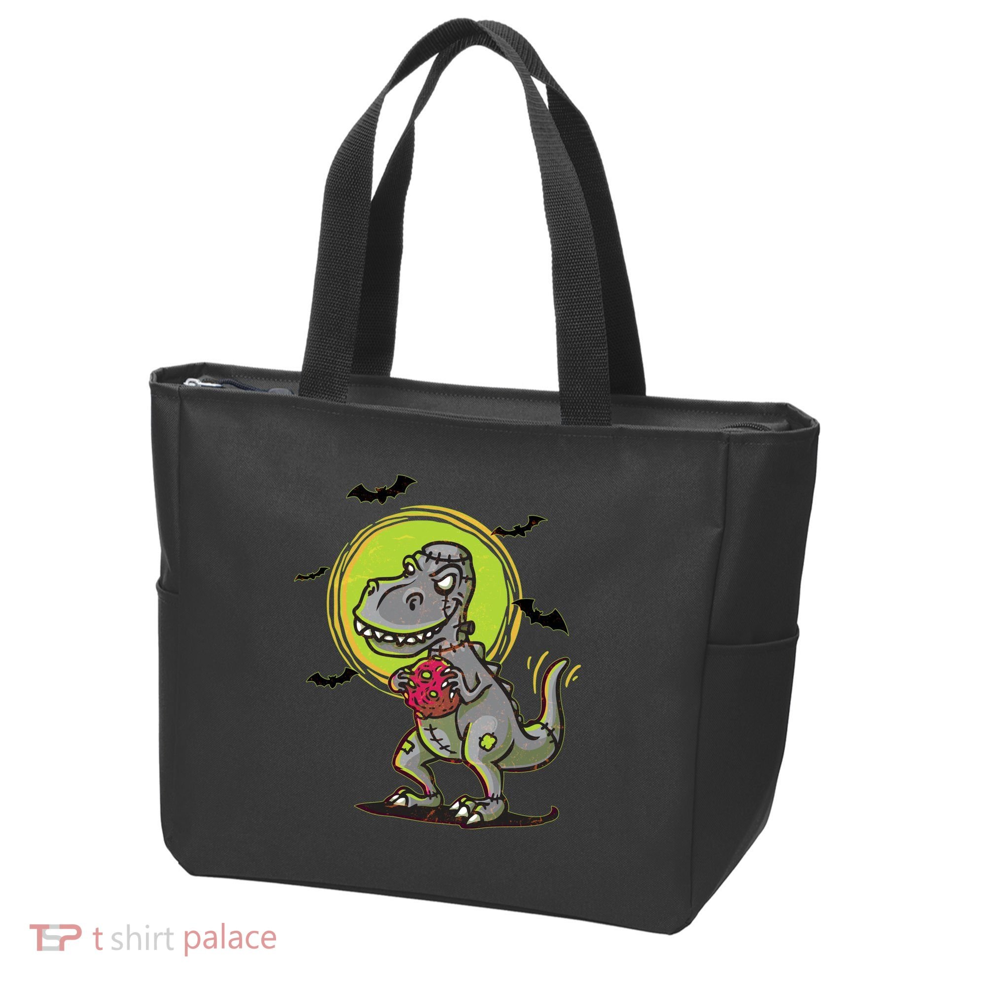 Zombie T-Rex Tote Bag