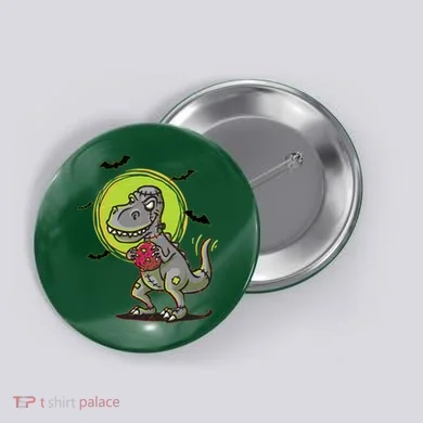 Zombie T-Rex Button