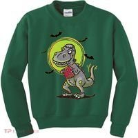 Zombie T-Rex Kids Sweatshirt thumb 0