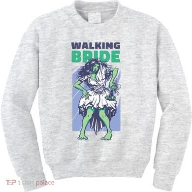 Zombie Walking Bride Kids Sweatshirt