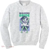 Zombie Walking Bride Kids Sweatshirt thumb 0