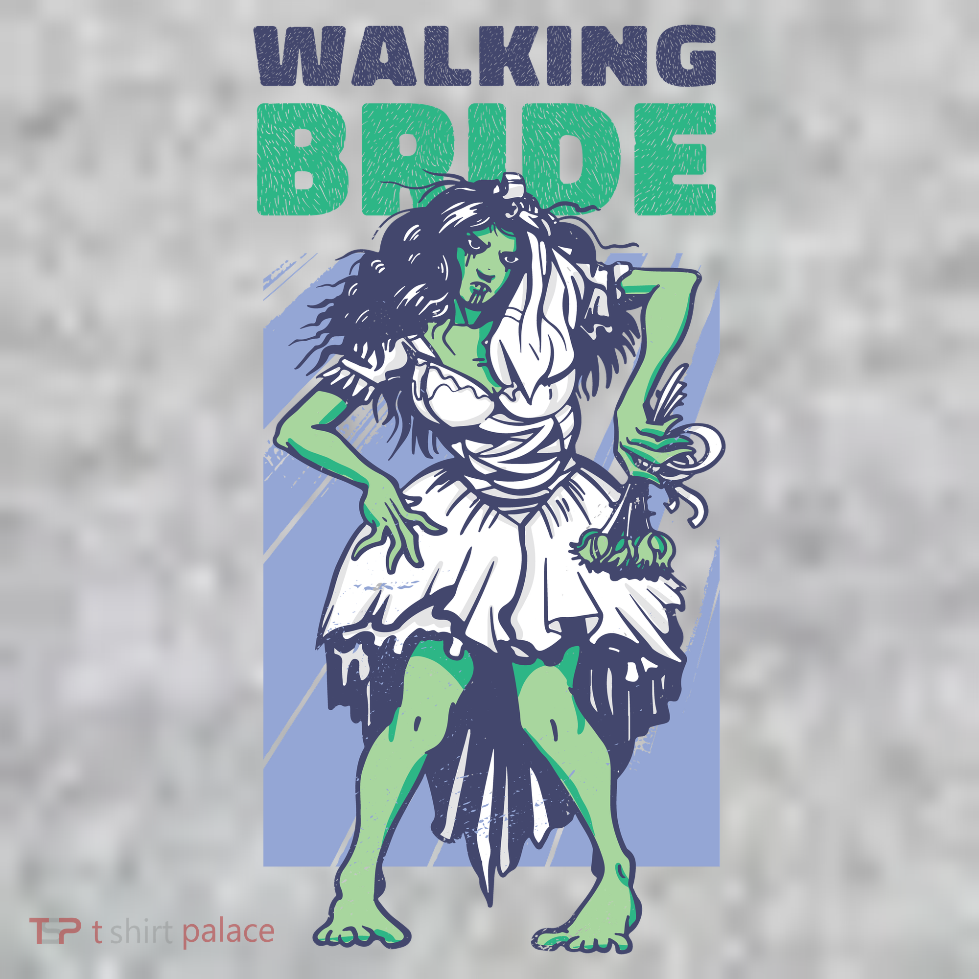 Zombie Walking Bride Kids Hoodie