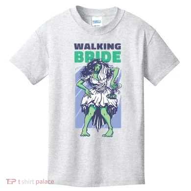 Zombie Walking Bride Kids T-Shirt
