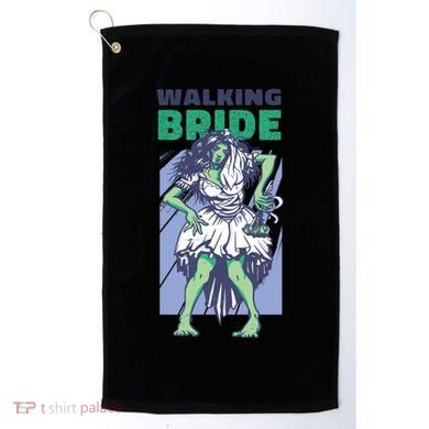 Zombie Walking Bride Golf Towel