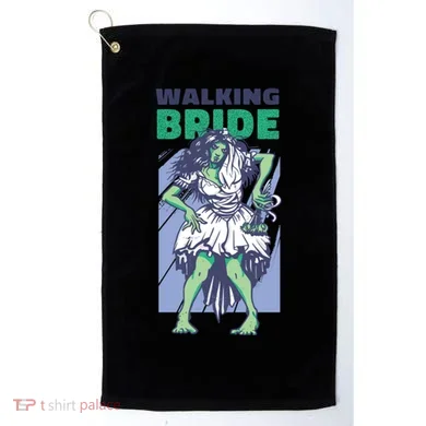 Zombie Walking Bride Golf Towel