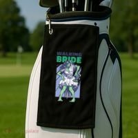 Zombie Walking Bride Golf Towel thumb 2