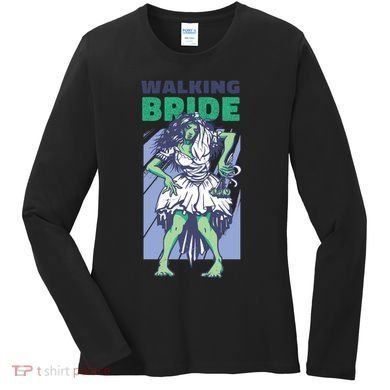 Zombie Walking Bride Women's Long Sleeve Shirt