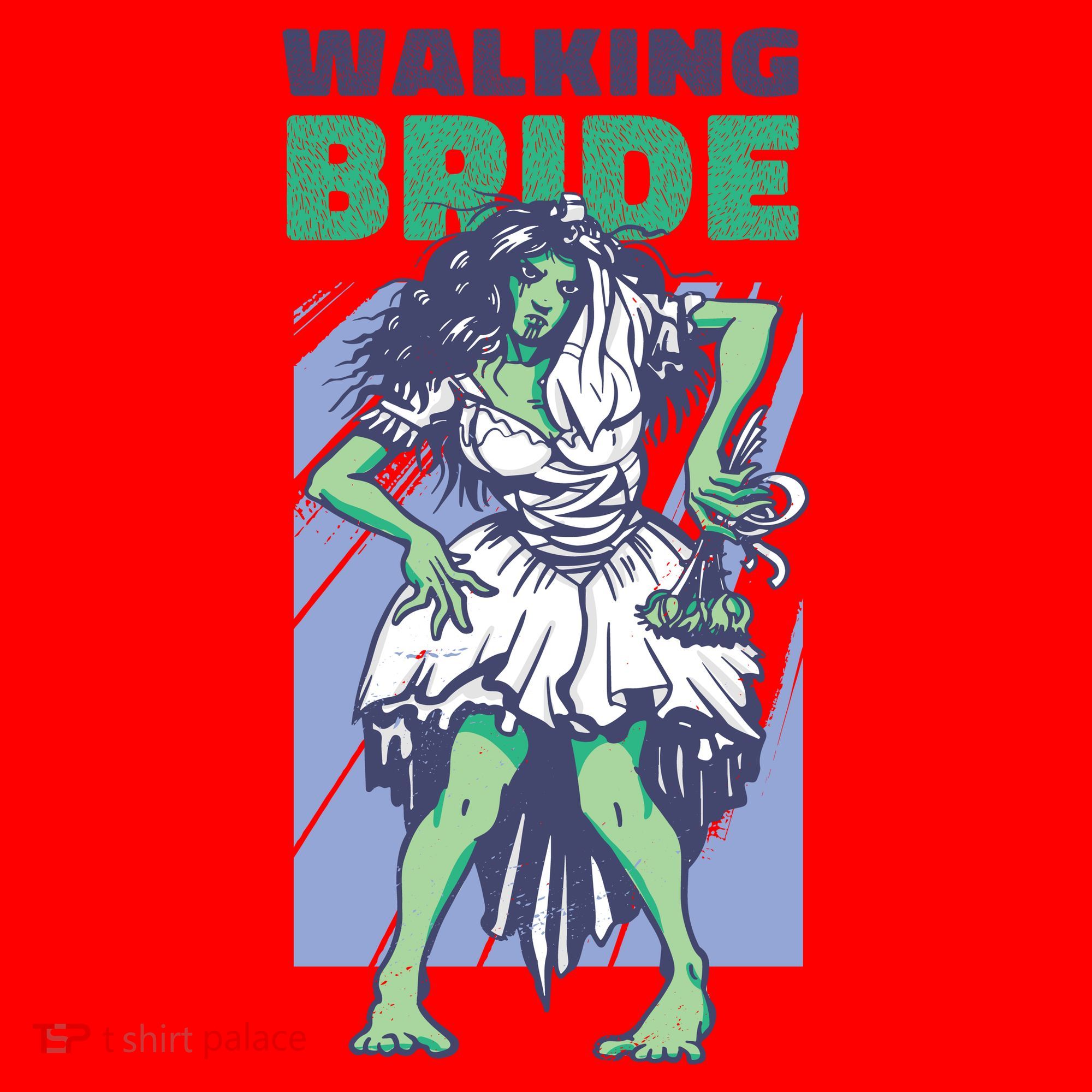 Zombie Walking Bride Santa Hat