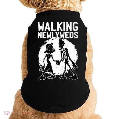 Zombie Walking Newlyweds Doggie Tank