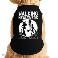 Zombie Walking Newlyweds Doggie Tank thumb 0