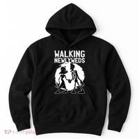 Zombie Walking Newlyweds Hoodie thumb 0
