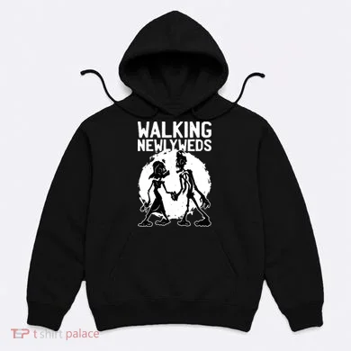 Zombie Walking Newlyweds Hoodie