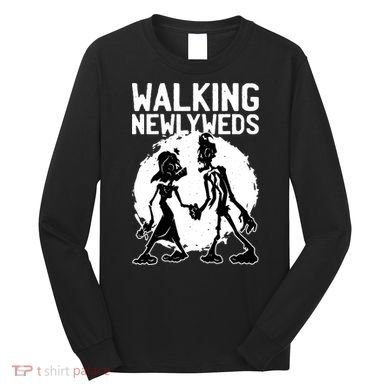 Zombie Walking Newlyweds Long Sleeve Shirt