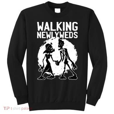 Zombie Walking Newlyweds Sweatshirt