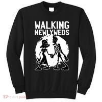 Zombie Walking Newlyweds Sweatshirt thumb 0