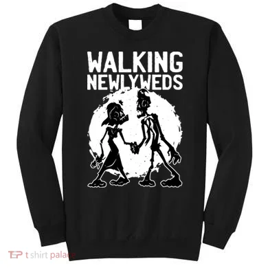 Zombie Walking Newlyweds Sweatshirt