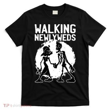 Zombie Walking Newlyweds T-Shirt